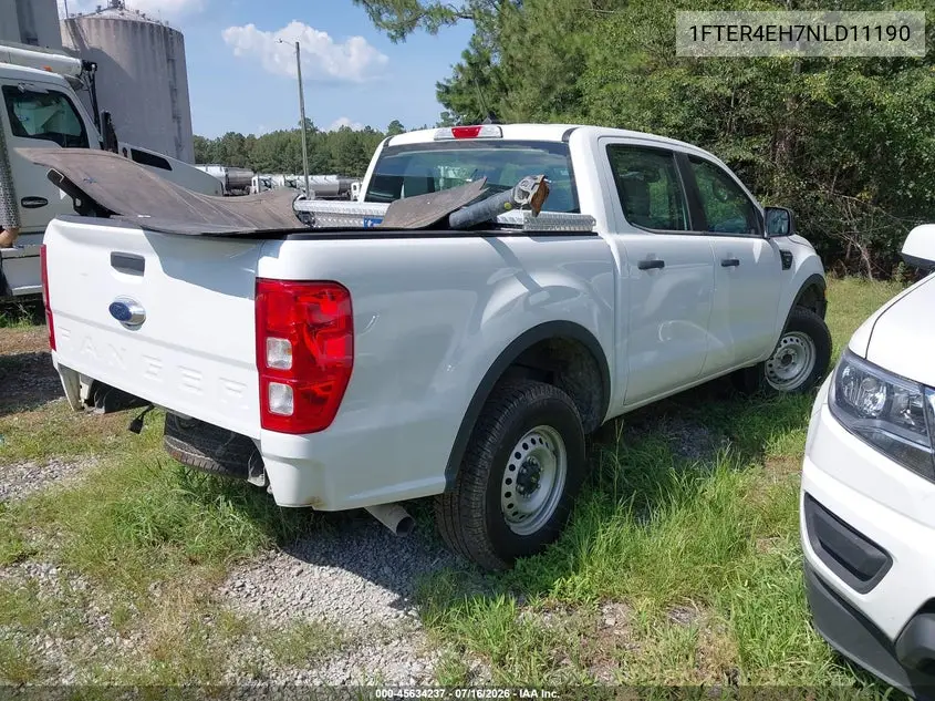 2022 Ford Ranger Xl VIN: 1FTER4EH7NLD11190 Lot: 45634237
