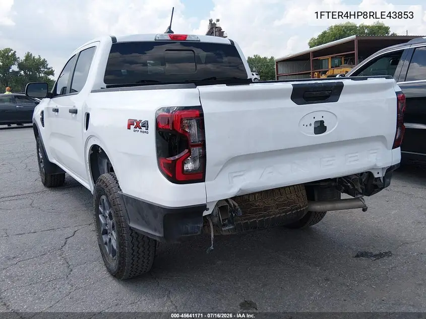 2024 Ford Ranger Xlt VIN: 1FTER4HP8RLE43853 Lot: 45641171