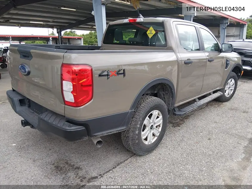 2025 Ford Ranger Xl VIN: 1FTER4PH0SLE04304 Lot: 45364585