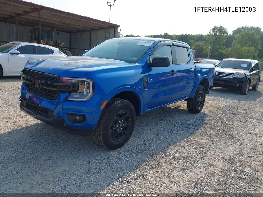 2026 Ford Ranger Xlt VIN: 1FTER4HH4TLE12003 Lot: 45630150