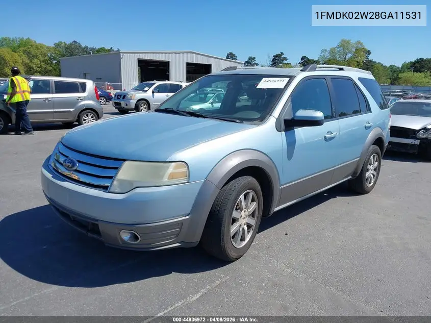 2008 Ford Taurus X Sel VIN: 1FMDK02W28GA11531 Lot: 44836972