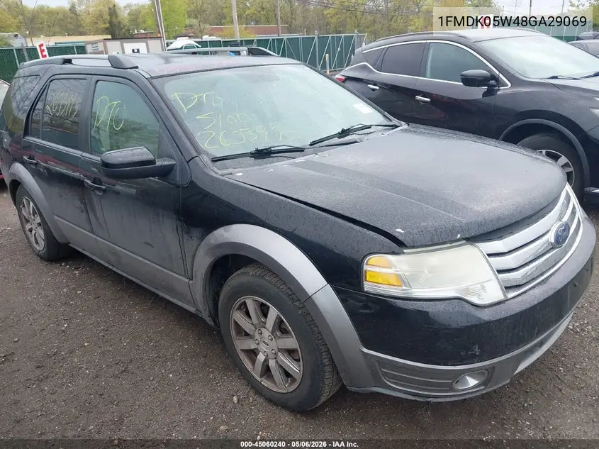 2008 Ford Taurus X Sel VIN: 1FMDK05W48GA29069 Lot: 45060240