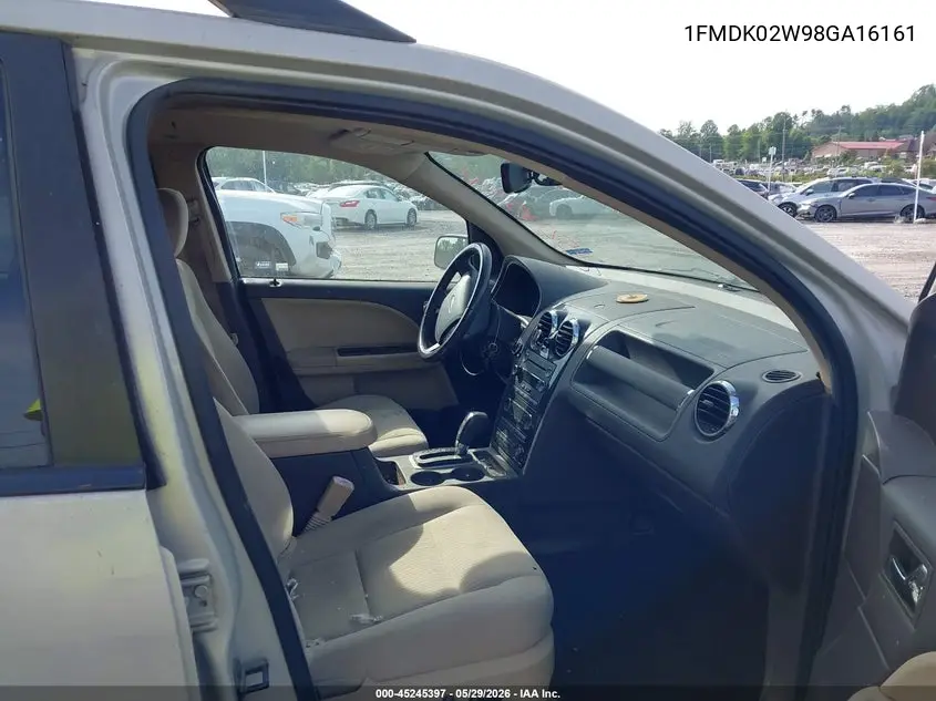 2008 Ford Taurus X Sel VIN: 1FMDK02W98GA16161 Lot: 45245397