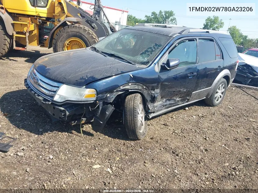 2008 Ford Taurus X Sel VIN: 1FMDK02W78GA23206 Lot: 45284907