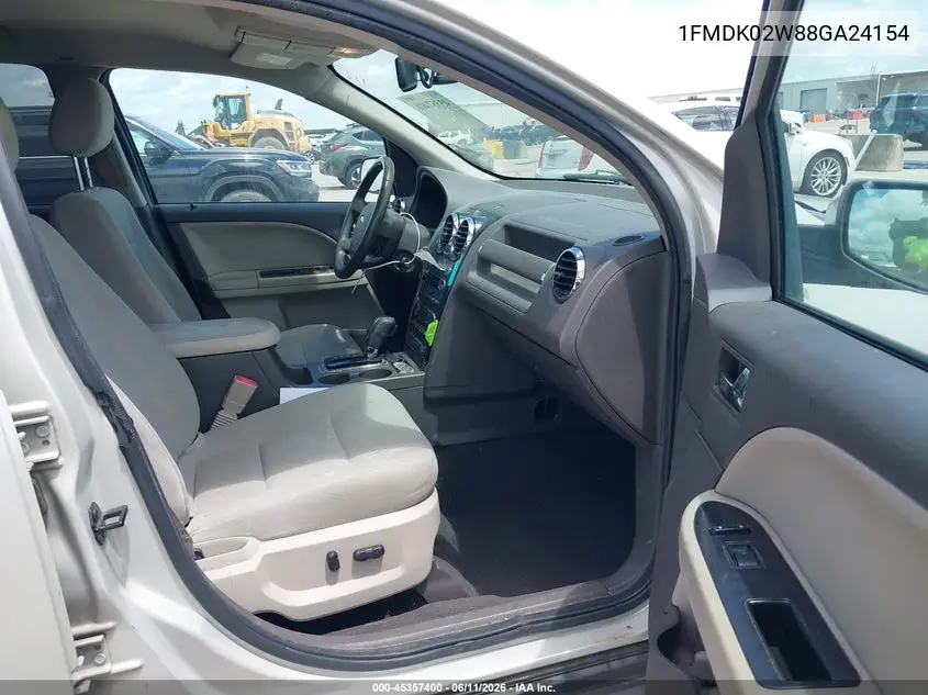 2008 Ford Taurus X Sel VIN: 1FMDK02W88GA24154 Lot: 45357400