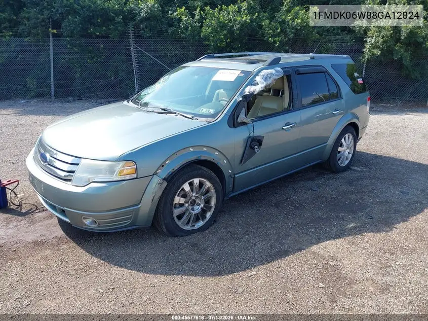 2008 Ford Taurus X Limited VIN: 1FMDK06W88GA12824 Lot: 45577616