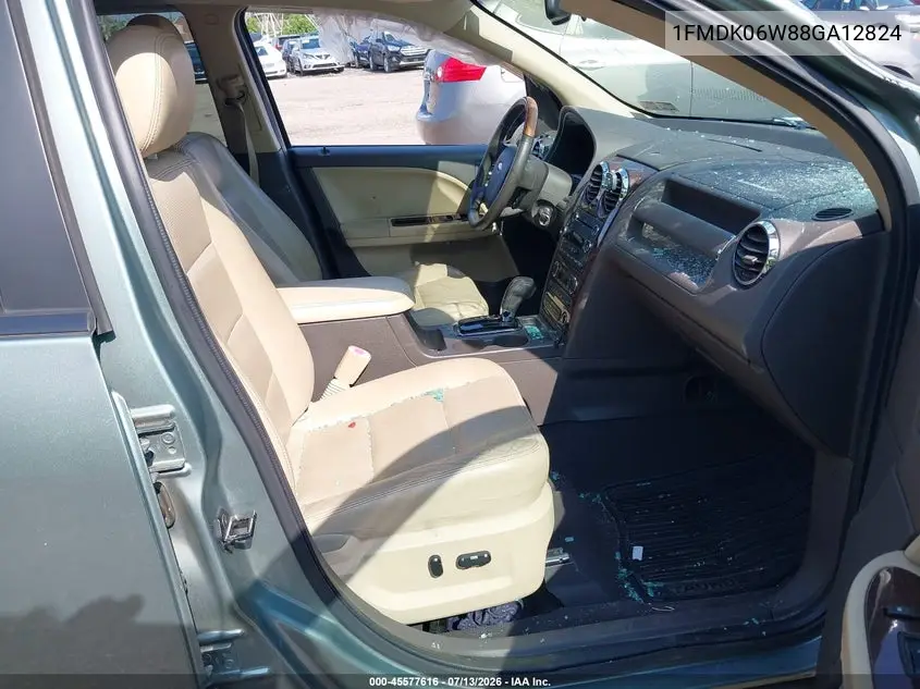 2008 Ford Taurus X Limited VIN: 1FMDK06W88GA12824 Lot: 45577616
