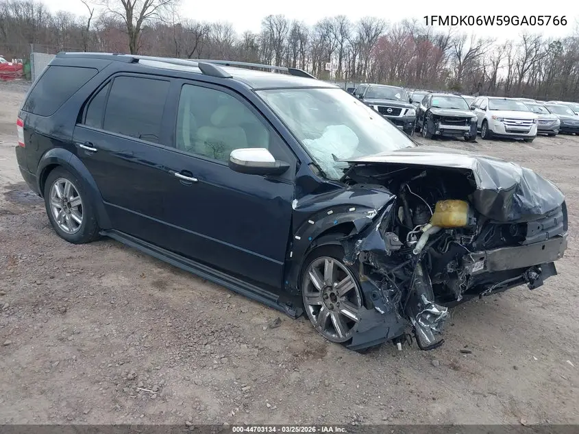 2009 Ford Taurus X Limited VIN: 1FMDK06W59GA05766 Lot: 44703134