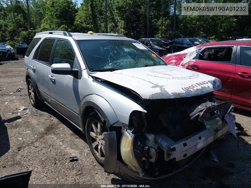 2009 Ford Taurus X Sel VIN: 1FMDK05W19GA01232 Lot: 45597718