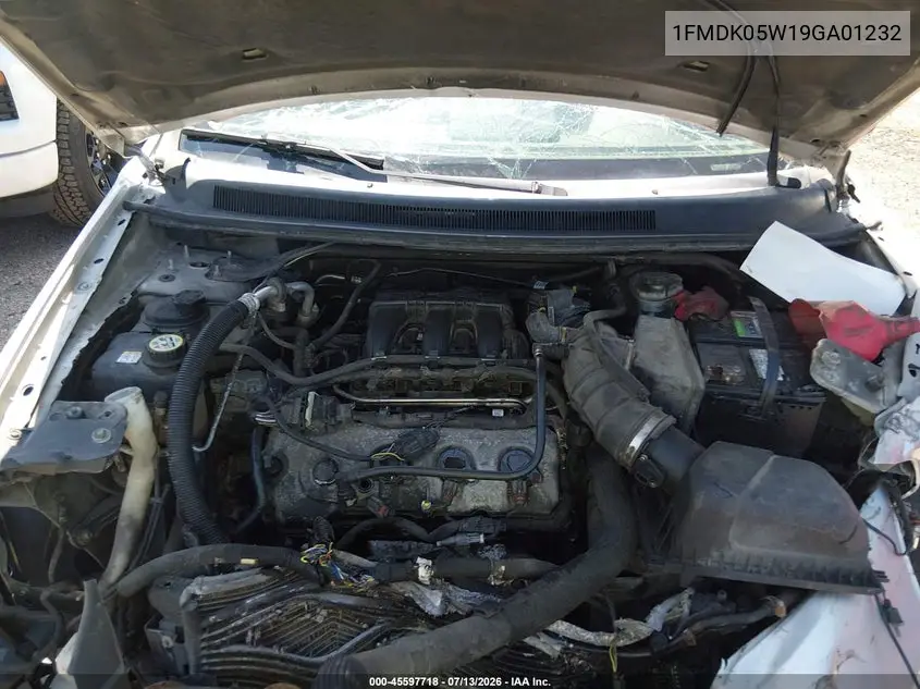 2009 Ford Taurus X Sel VIN: 1FMDK05W19GA01232 Lot: 45597718