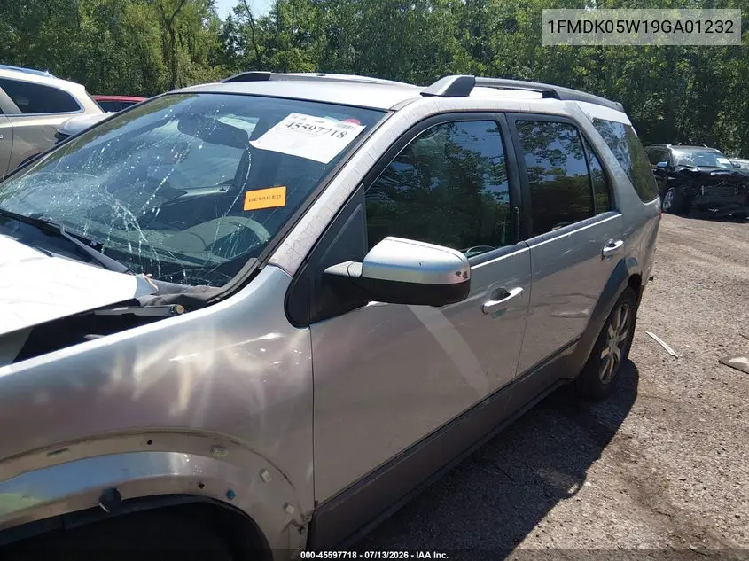 2009 Ford Taurus X Sel VIN: 1FMDK05W19GA01232 Lot: 45597718