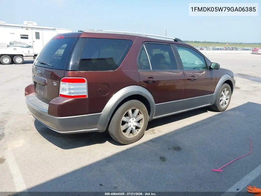 2009 Ford Taurus X Sel VIN: 1FMDK05W79GA06385 Lot: 45644355