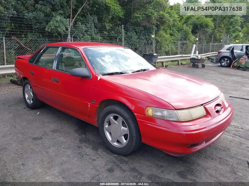 1993 Ford Taurus Sho VIN: 1FALP54P0PA317638 Lot: 45559399
