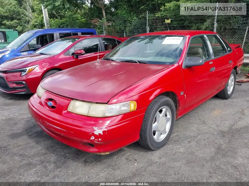 1993 Ford Taurus Sho VIN: 1FALP54P0PA317638 Lot: 45559399
