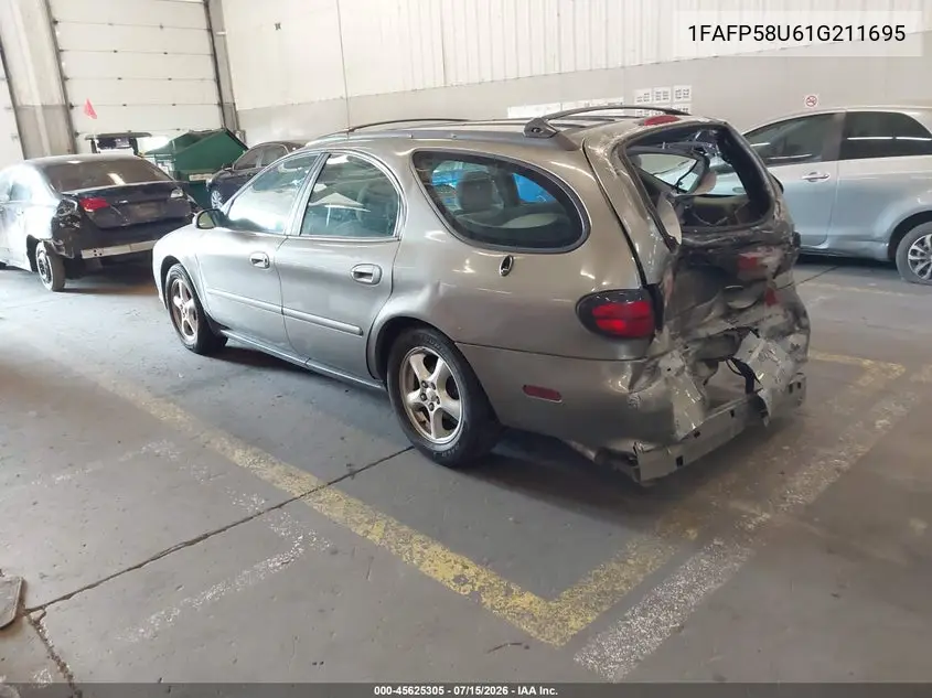 2001 Ford Taurus Se VIN: 1FAFP58U61G211695 Lot: 45625305