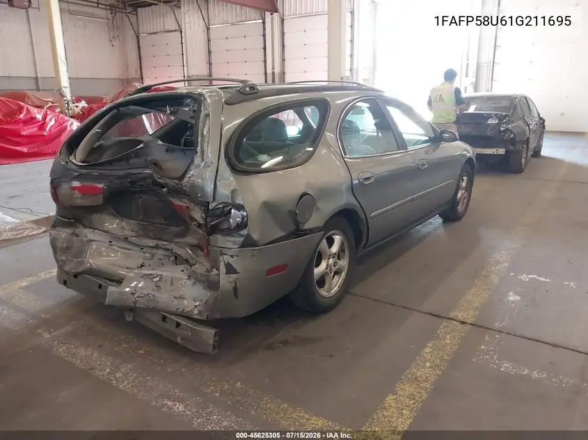 2001 Ford Taurus Se VIN: 1FAFP58U61G211695 Lot: 45625305