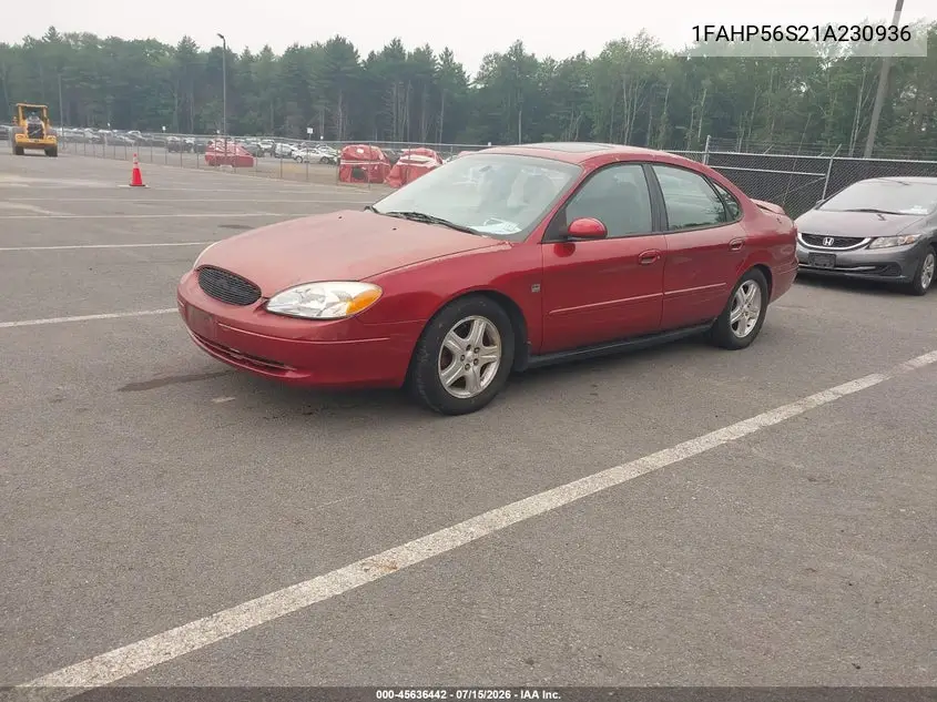 2001 Ford Taurus Sel VIN: 1FAHP56S21A230936 Lot: 45636442