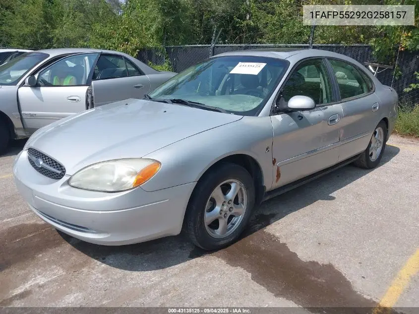 1FAFP55292G258157 2002 Ford Taurus Ses
