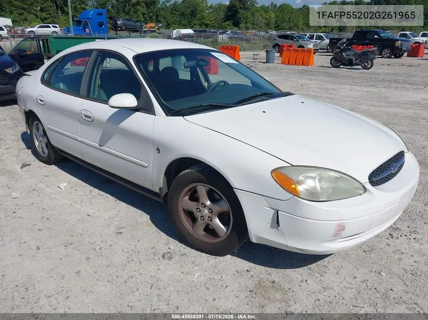 2002 Ford Taurus Ses Standard VIN: 1FAFP55202G261965 Lot: 45588391