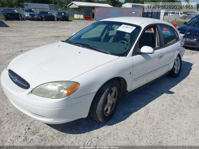 2002 Ford Taurus Ses Standard VIN: 1FAFP55202G261965 Lot: 45588391