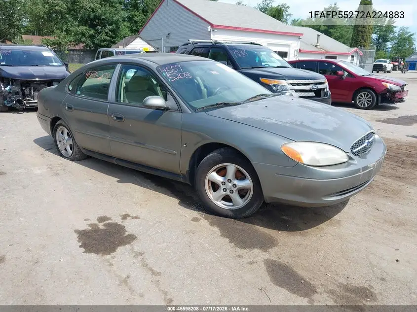 2002 Ford Taurus Ses Standard VIN: 1FAFP55272A224883 Lot: 45595208