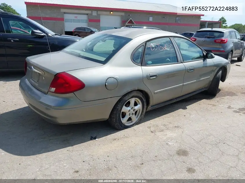 2002 Ford Taurus Ses Standard VIN: 1FAFP55272A224883 Lot: 45595208