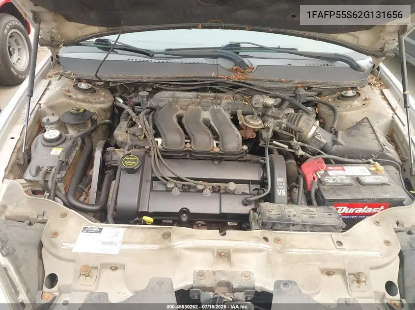 2002 Ford Taurus Ses Deluxe/Ses Standard VIN: 1FAFP55S62G131656 Lot: 45630262