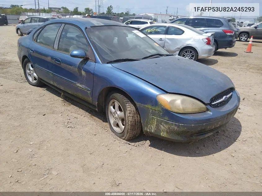 2002 Ford Taurus Se Standard VIN: 1FAFP53U82A245293 Lot: 45656008