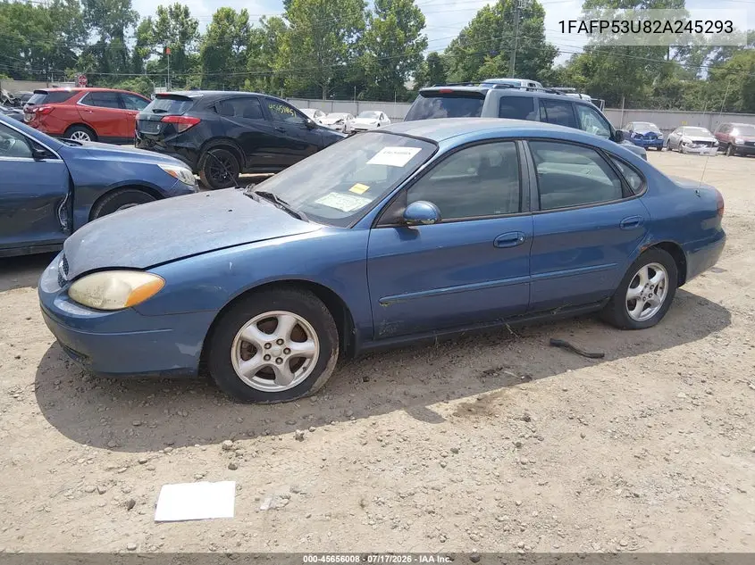2002 Ford Taurus Se Standard VIN: 1FAFP53U82A245293 Lot: 45656008