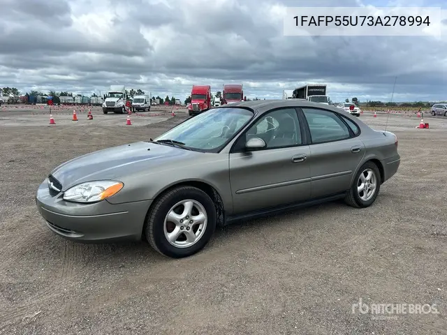 1FAFP55U73A278994 2003 Ford Taurus Ses 2003 Ford Taurus Ses Automobile