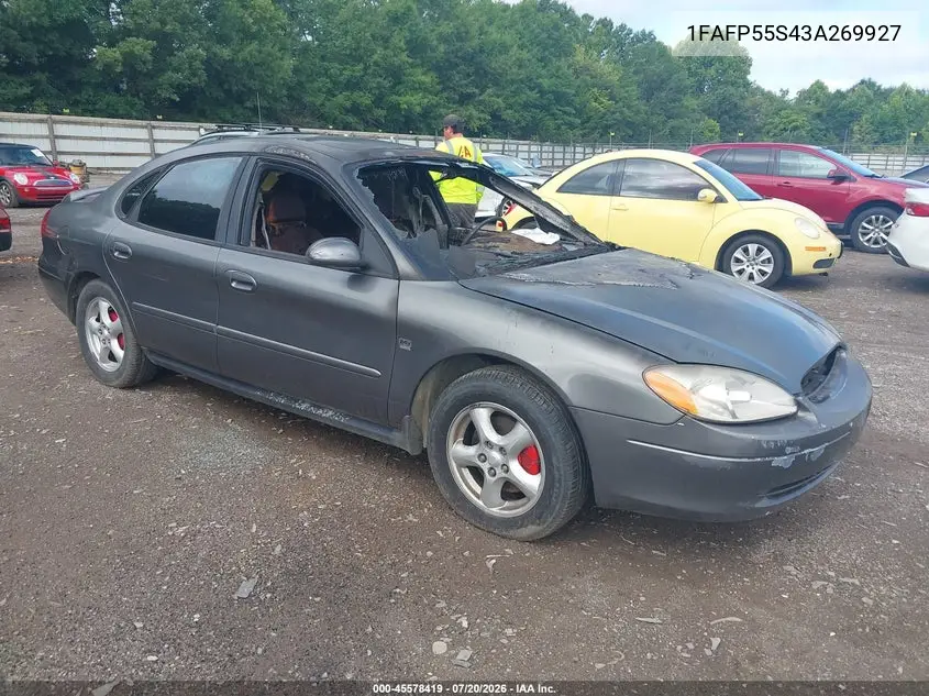 2003 Ford Taurus Ses VIN: 1FAFP55S43A269927 Lot: 45578419