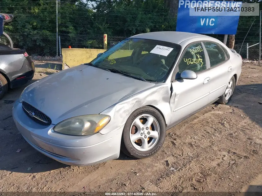 2003 Ford Taurus Ses VIN: 1FAFP55U13A210383 Lot: 45622293