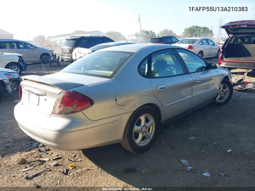 2003 Ford Taurus Ses VIN: 1FAFP55U13A210383 Lot: 45622293