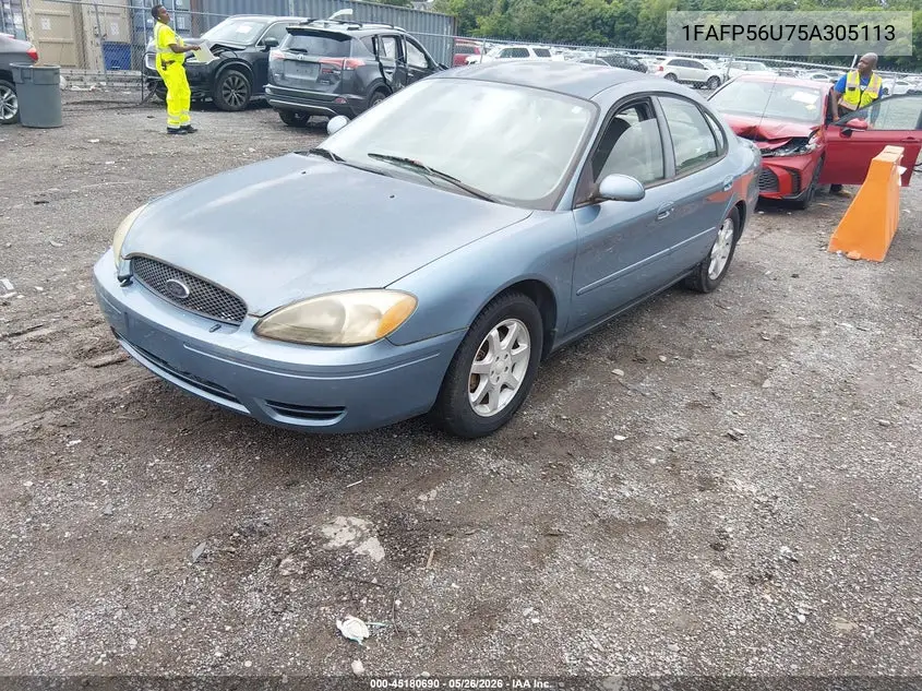 2005 Ford Taurus Sel VIN: 1FAFP56U75A305113 Lot: 45180690