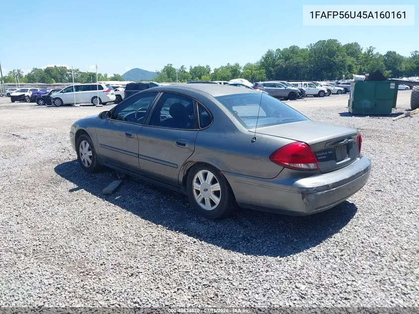 2005 Ford Taurus Sel VIN: 1FAFP56U45A160161 Lot: 45634570