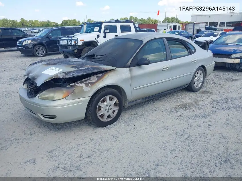 2006 Ford Taurus Se VIN: 1FAFP53296A145143 Lot: 45637016