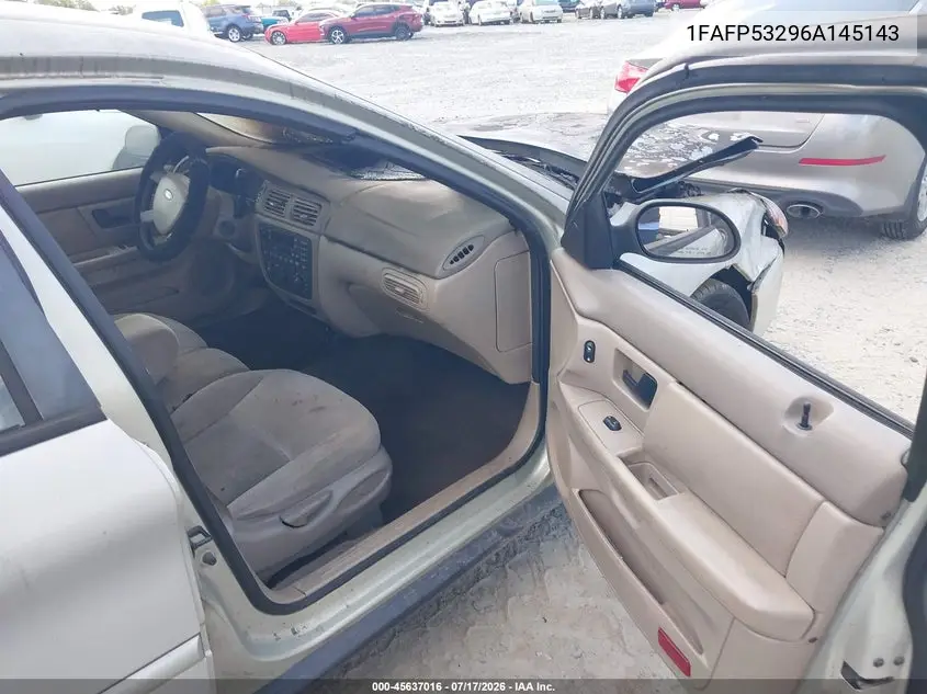 2006 Ford Taurus Se VIN: 1FAFP53296A145143 Lot: 45637016