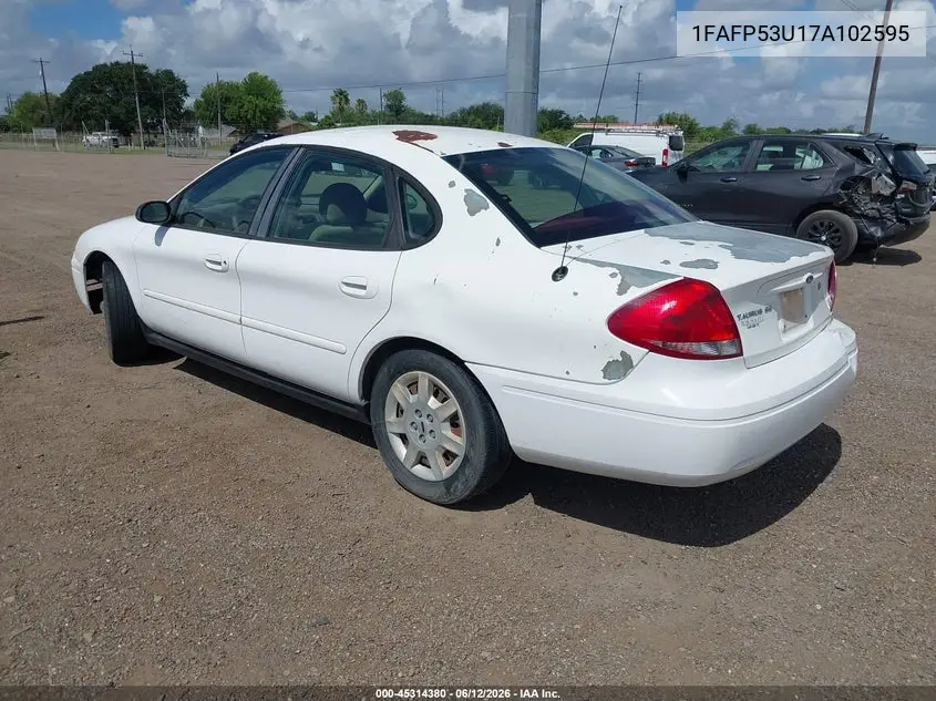 2007 Ford Taurus Se VIN: 1FAFP53U17A102595 Lot: 45314380