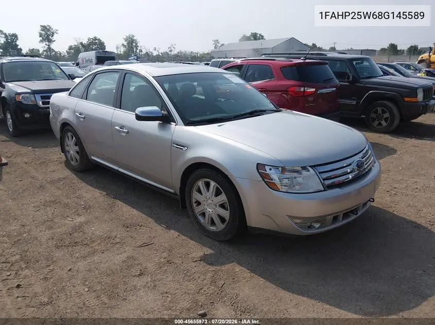 2008 Ford Taurus Limited VIN: 1FAHP25W68G145589 Lot: 45655973