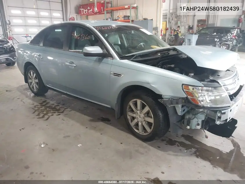2008 Ford Taurus Sel VIN: 1FAHP24W58G182439 Lot: 45664360