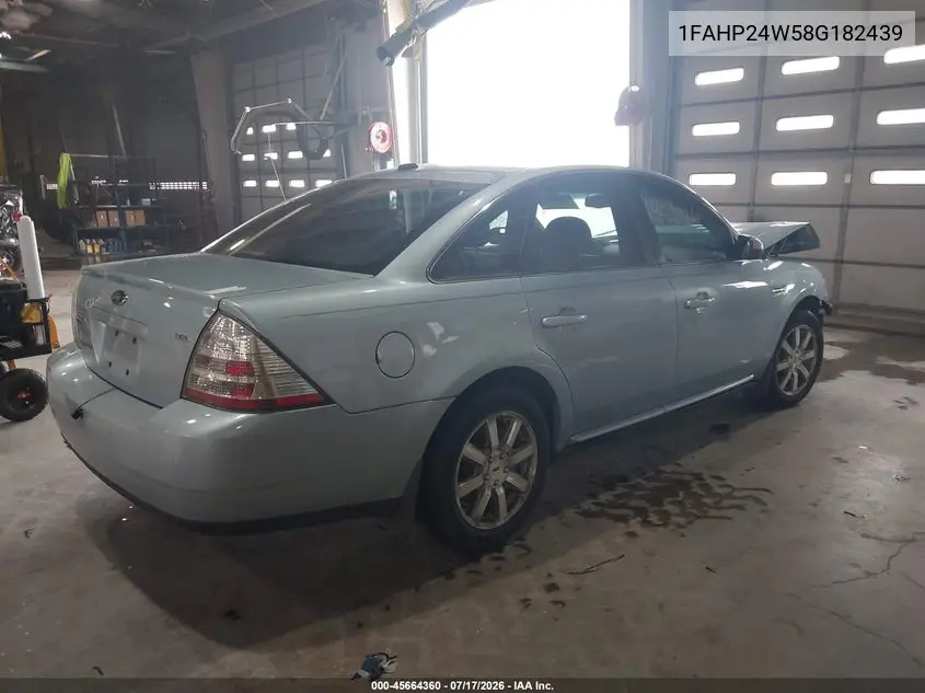 2008 Ford Taurus Sel VIN: 1FAHP24W58G182439 Lot: 45664360