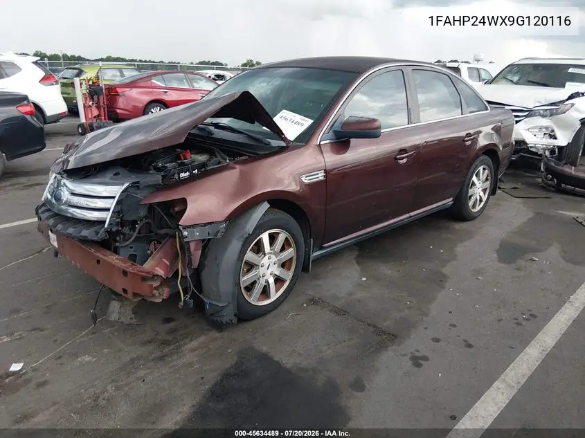 2009 Ford Taurus Sel VIN: 1FAHP24WX9G120116 Lot: 45634489
