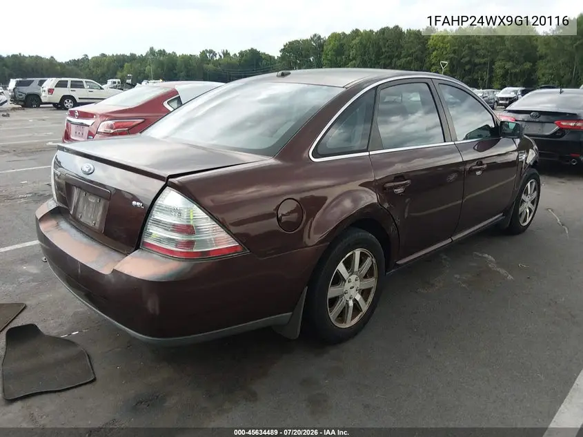 2009 Ford Taurus Sel VIN: 1FAHP24WX9G120116 Lot: 45634489