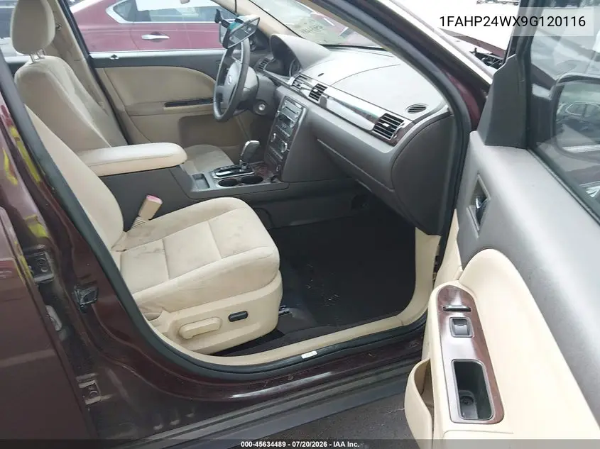 2009 Ford Taurus Sel VIN: 1FAHP24WX9G120116 Lot: 45634489