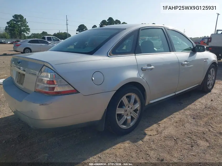 2009 Ford Taurus Limited VIN: 1FAHP25WX9G125931 Lot: 45680916