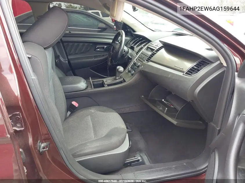 2010 Ford Taurus Sel VIN: 1FAHP2EW6AG159644 Lot: 45617946