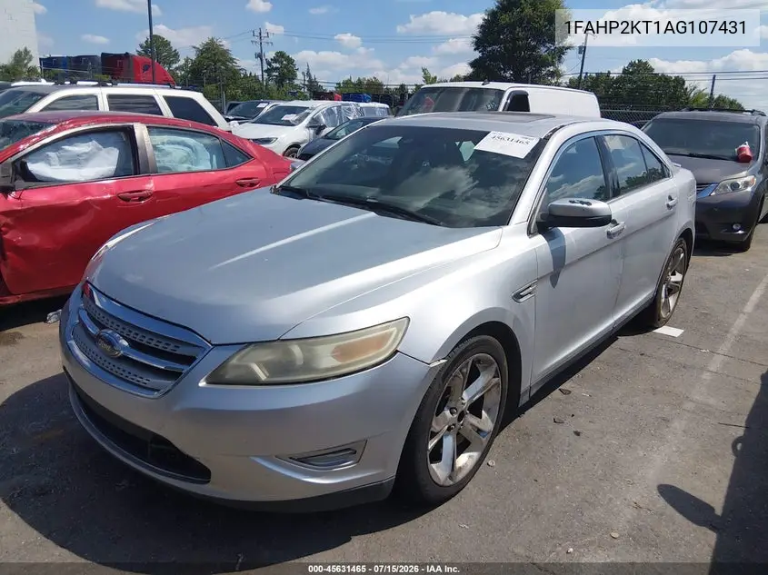 2010 Ford Taurus Sho VIN: 1FAHP2KT1AG107431 Lot: 45631465