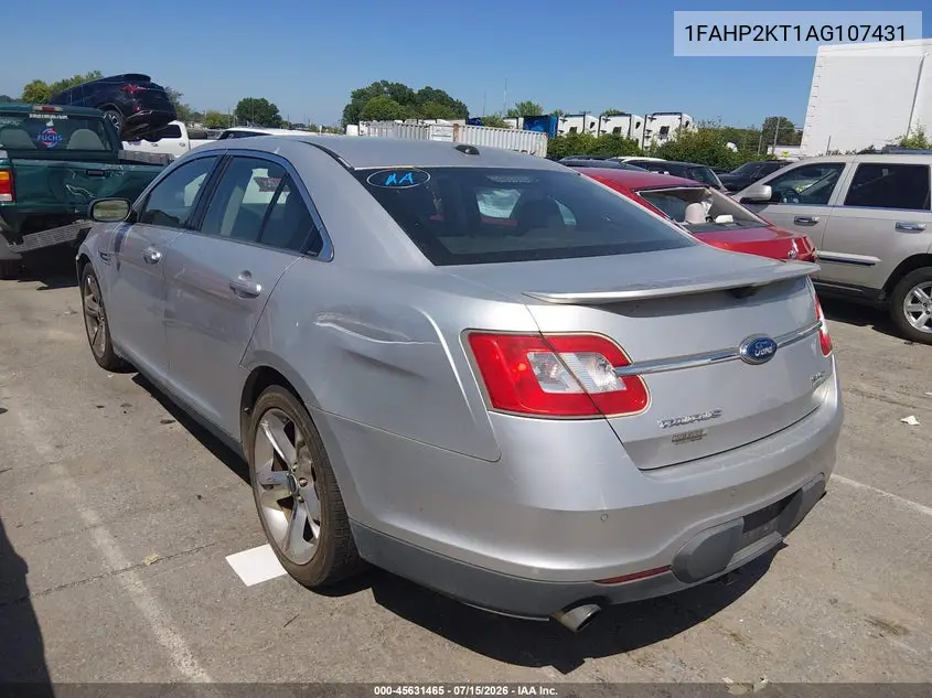2010 Ford Taurus Sho VIN: 1FAHP2KT1AG107431 Lot: 45631465