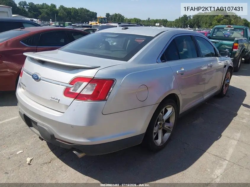 2010 Ford Taurus Sho VIN: 1FAHP2KT1AG107431 Lot: 45631465