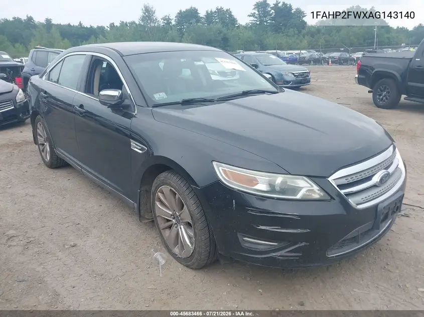 2010 Ford Taurus Limited VIN: 1FAHP2FWXAG143140 Lot: 45683466